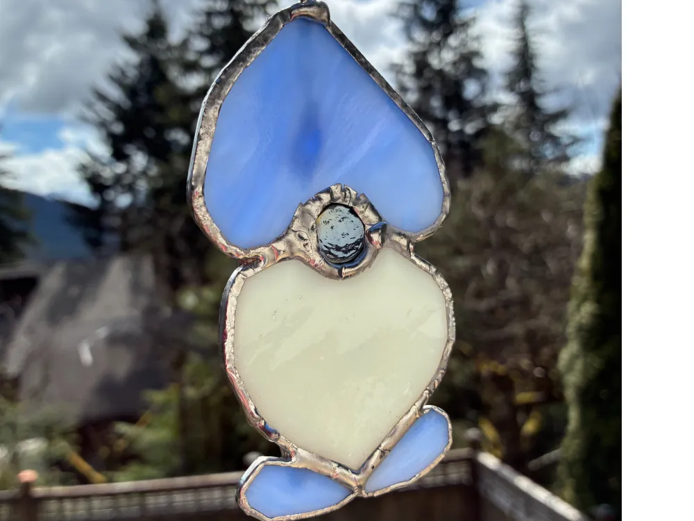 Stained Glass Gnome Ornament - 2