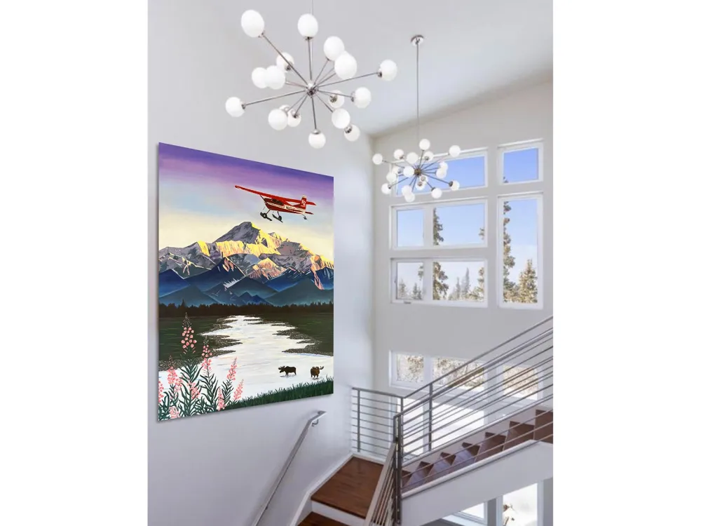 Denali Sunrise Paper or Canvas Print - 1
