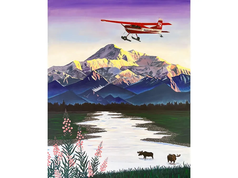 Denali Sunrise Paper or Canvas Print - 2