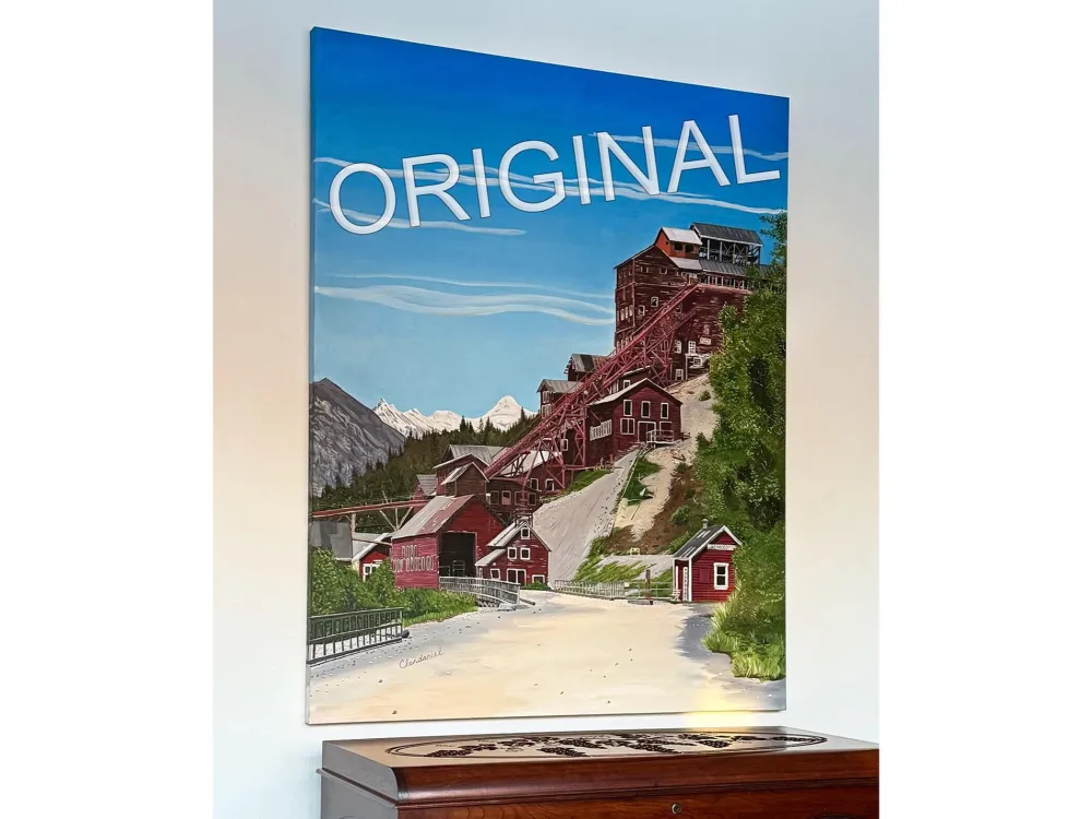 Kennecott Mine Original Oil Painting by Scott Clendaniel - 1