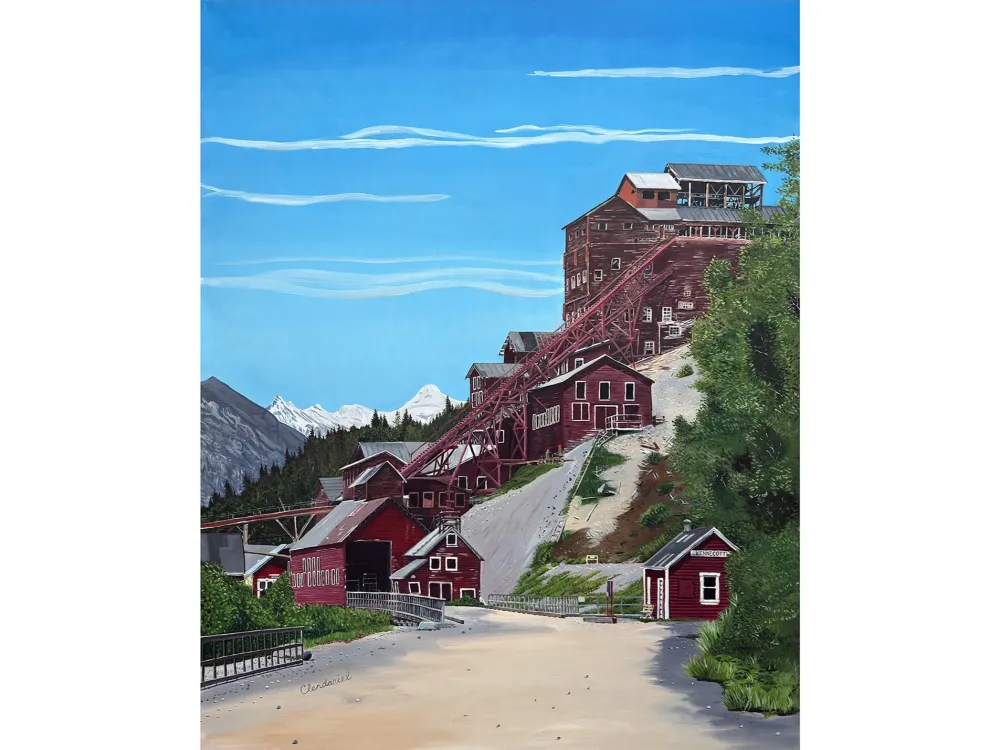 Kennecott Mine Original Oil Painting by Scott Clendaniel - 2