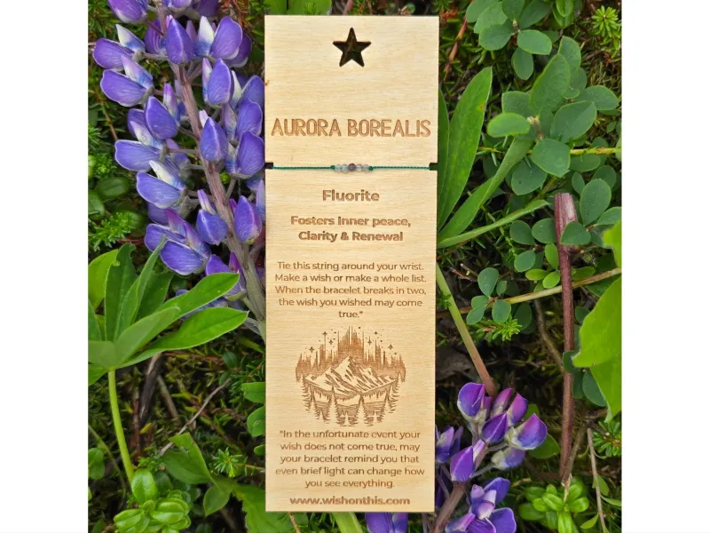 Aurora Borealis Wishing Bracelet – Fluorite Alaska Gift