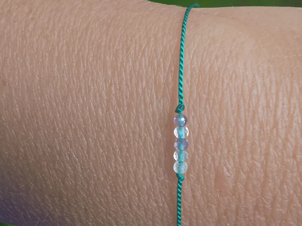 Aurora Borealis Wishing Bracelet – Fluorite Alaska Gift - 2