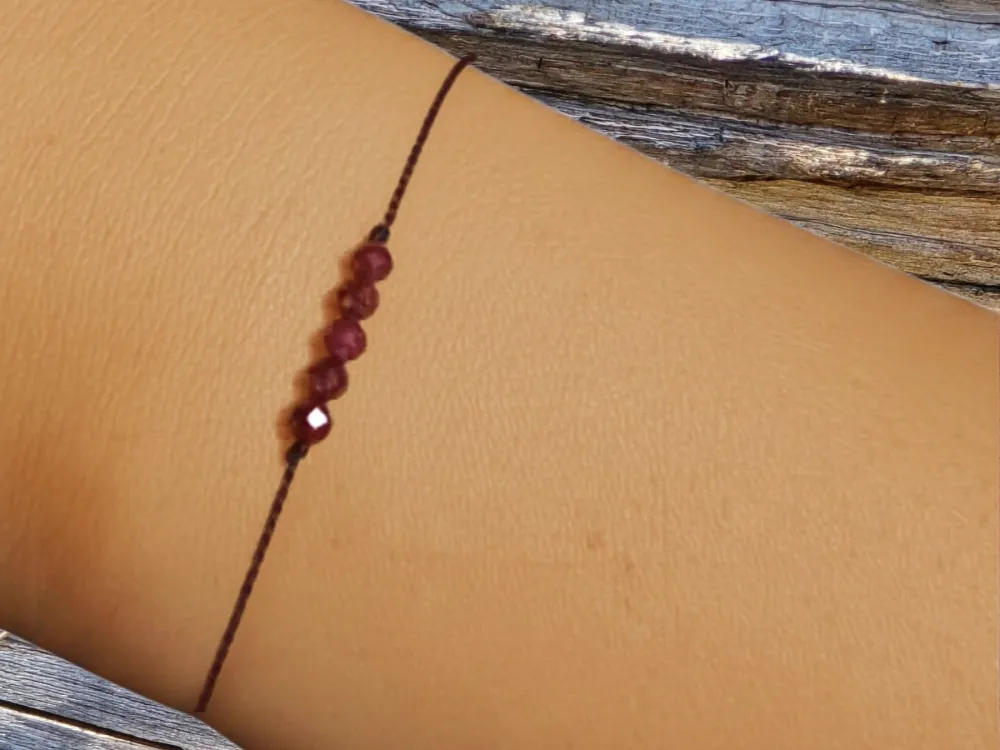 The Last Frontier Wishing Bracelet – Garnet Alaska Keepsake - 2