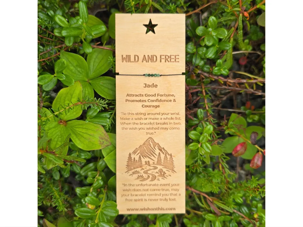 Wild & Free Wishing Bracelet – Alaska Jade State Gem Wish Bracelet - 1