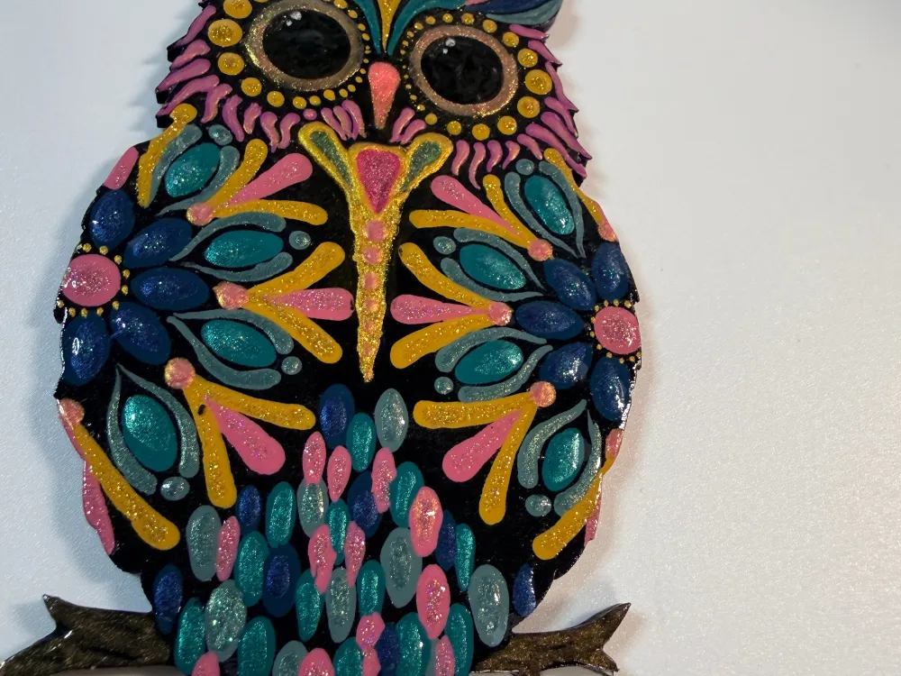 Dot Mandala Painted Ornament - 2