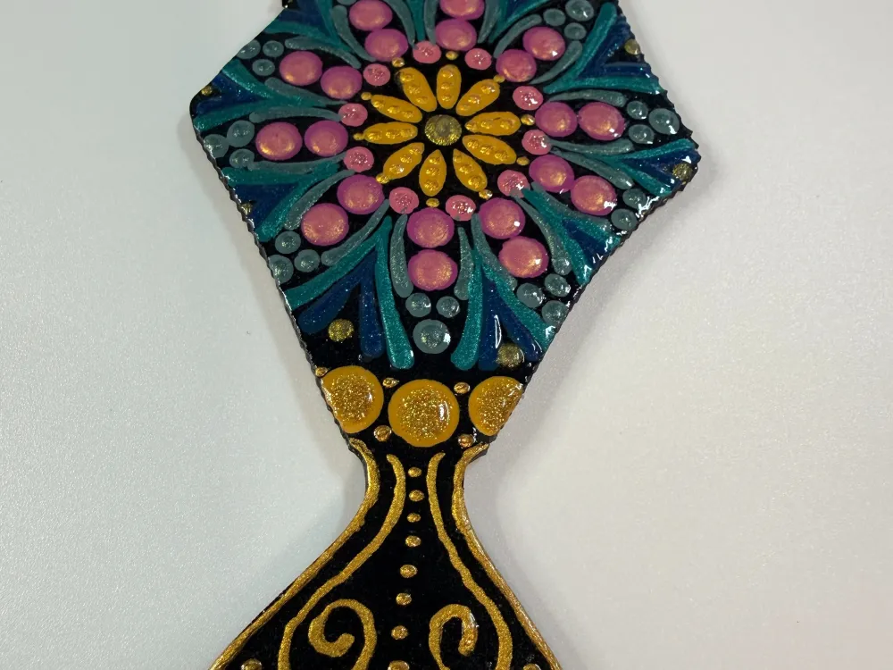 Halibut Dot Mandala Ornament - 2