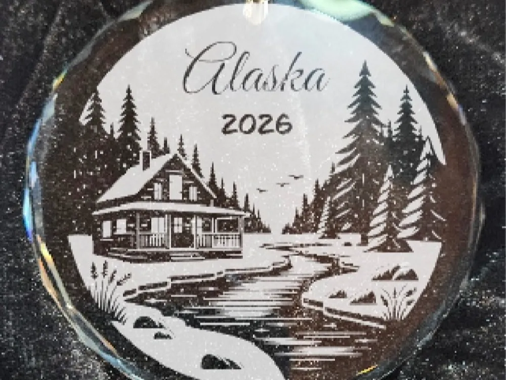 2026 Cabin in the Woods Christmas Ornament - 1