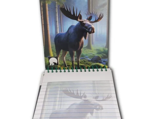 Alaska Notes - Moose in Woods Notepad