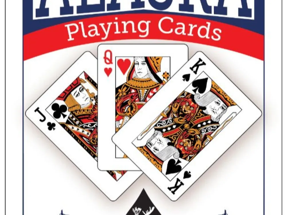 Alaska Themed Poker Playing Cards, Blue - 1