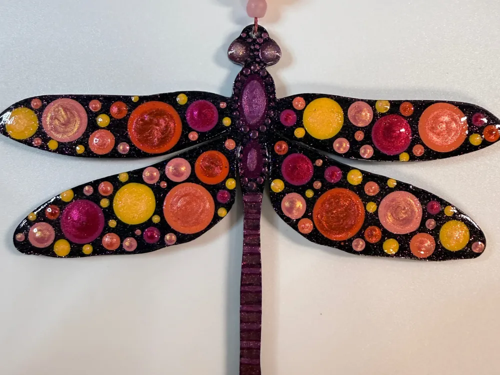 Dragonfly Dot Painted Ornament: Available on Anthem of the Seas 5/25-6/1 - 1