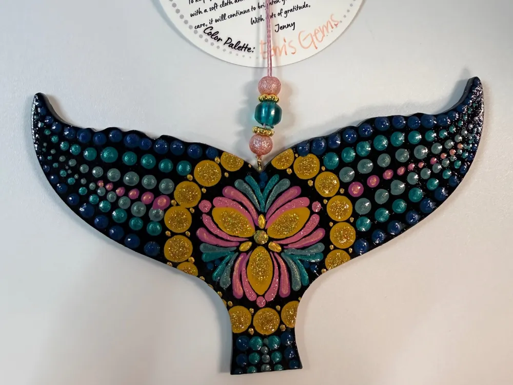 Whale Tail Dot Mandala Ornament Available for Pick Up on Anthem of the Seas 5/25-6/1 - 1