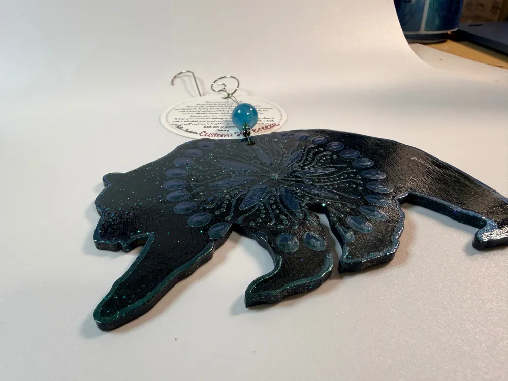 Bear Dot Mandala Painted Ornament Available for Pick Up on Anthem of the Seas 5/25-6/1 - 3