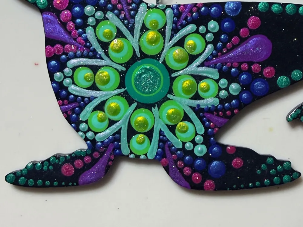 Sea Lion Dot Mandala Painted Ornament Available for Pick Up on Anthem of the Seas 5/25-6/1 - 2