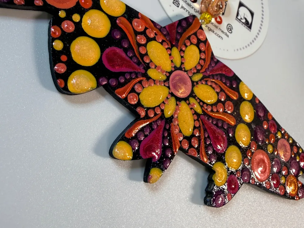 Salmon Dot Mandala Ornament Available for Pick Up on Anthem of the Seas 5/25-6/1 - 2