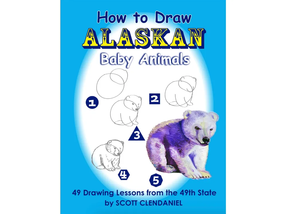 How to Draw Alaskan Baby Animals Activity Book - 1