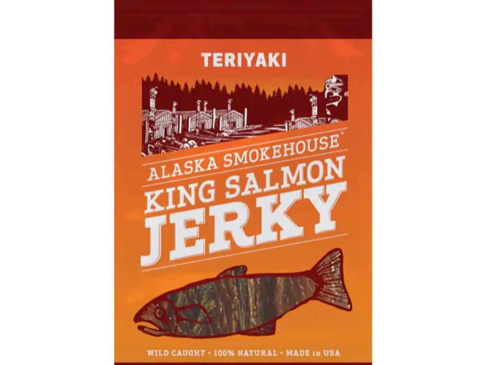 Alaska Smokehouse Teriyaki Smoked Salmon Jerky - 2