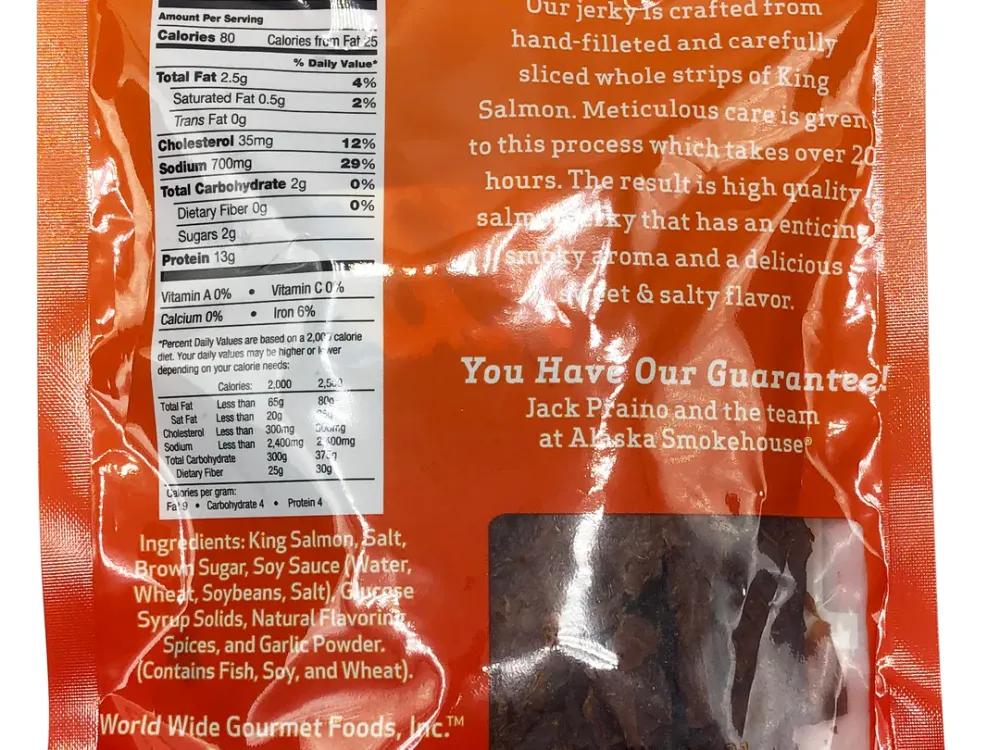 Alaska Smokehouse Teriyaki Smoked Salmon Jerky - 3