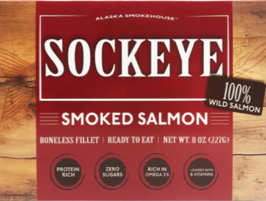 Alaska Smokehouse’s Smoked Sockeye Salmon 8oz