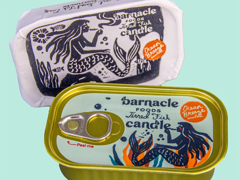 Tinned Fish Candle - Ocean Breeze Scent - 1