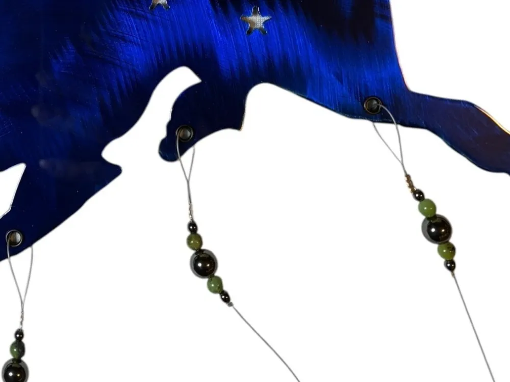 Alaska state with animals windchime - 3