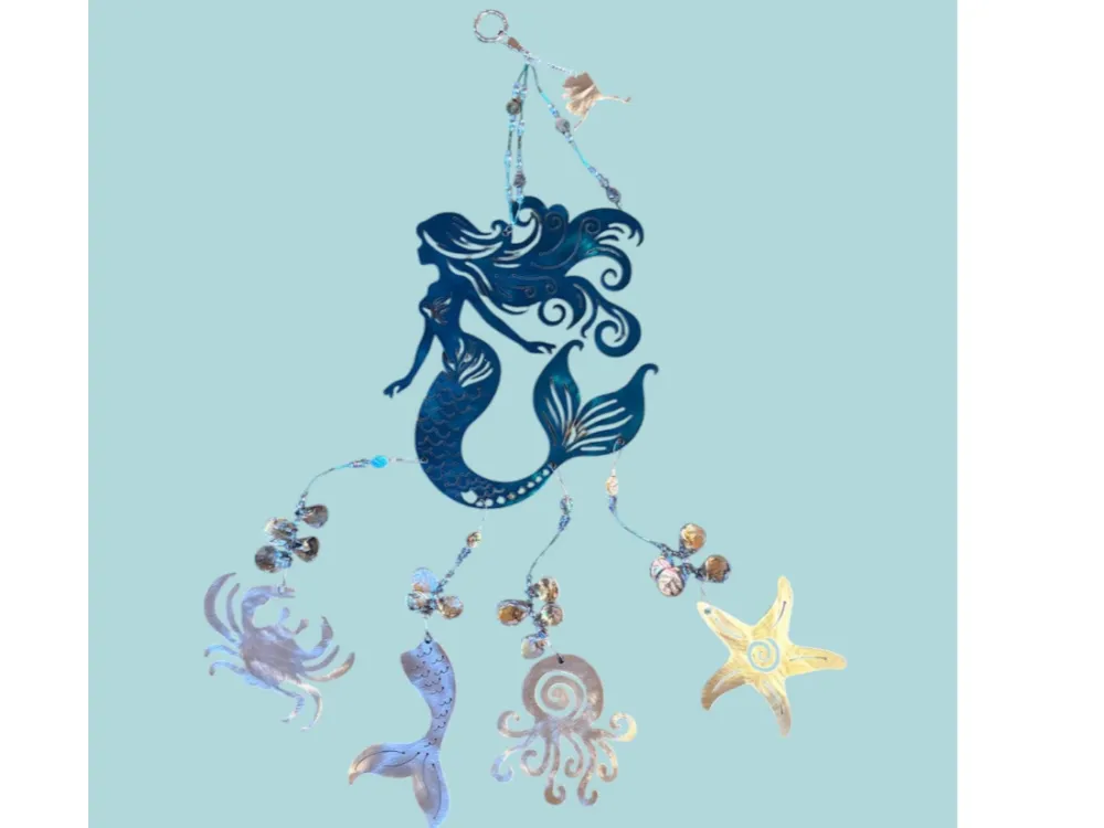 Mermaid and friends wind chime - 2