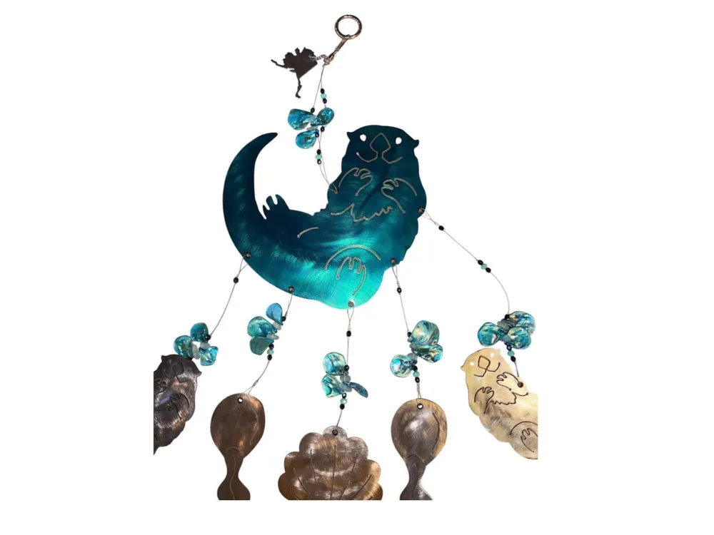Sea Otter and friends wind chime - 3