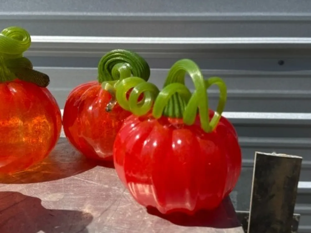 Handblown glass pumpkin - 1