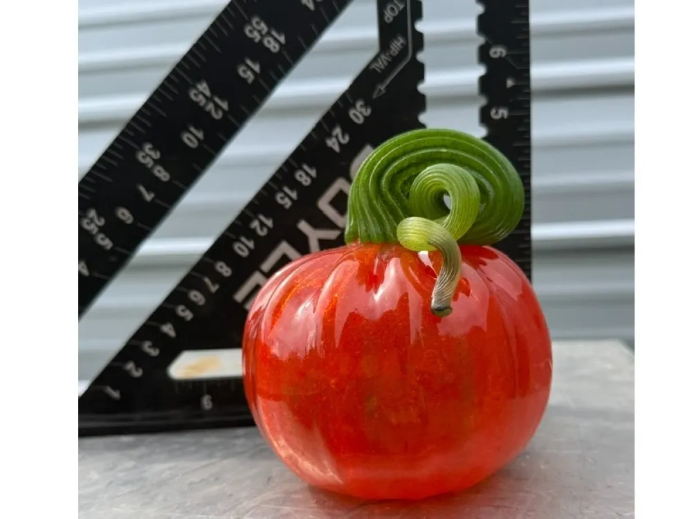 Handblown glass pumpkin - 2