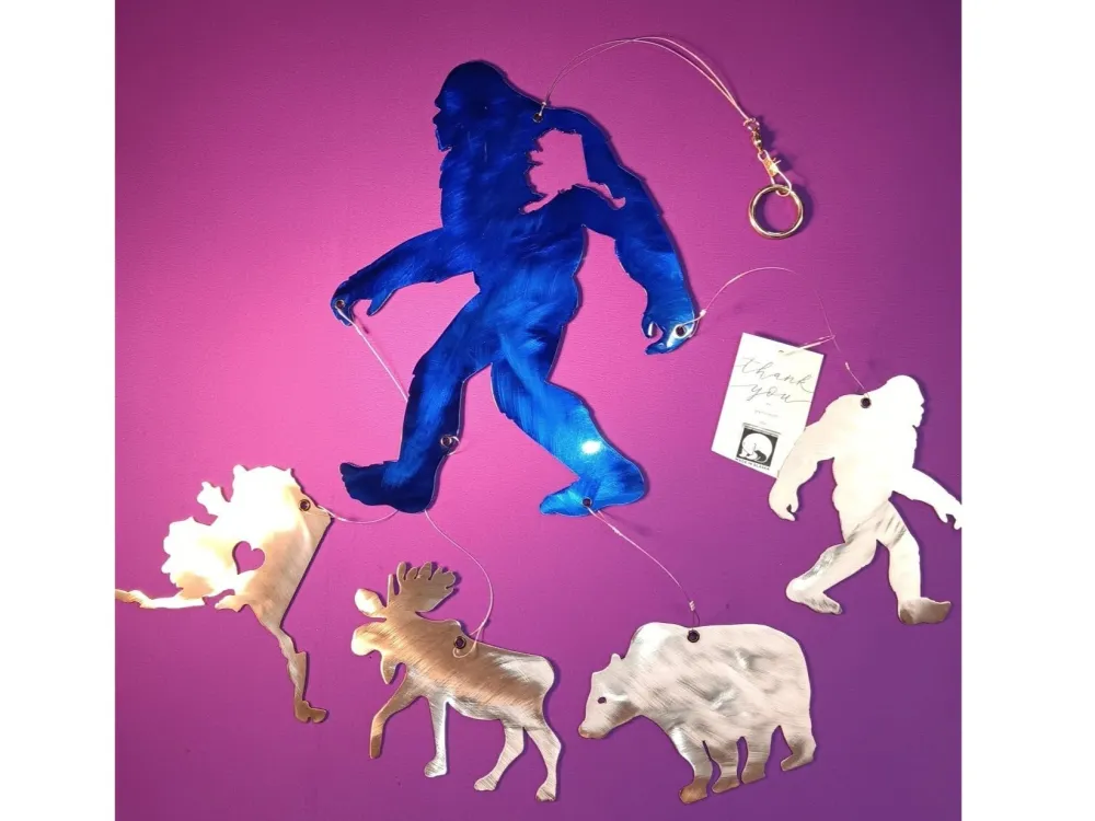 Alaskan Sasquatch wind chime