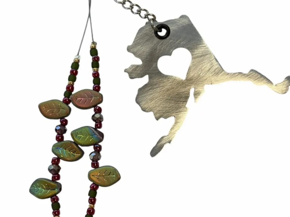 Black Raven with premium beading wind chime - 3