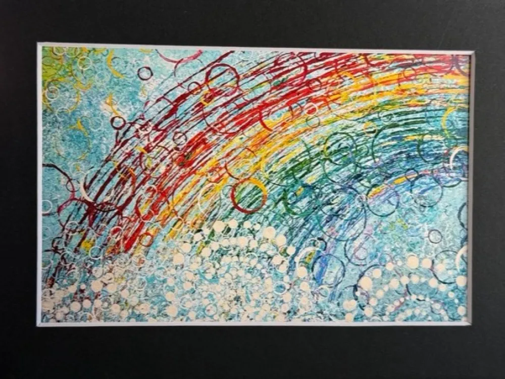 5x7 Matted Print - Rainbows Are Visions - 2
