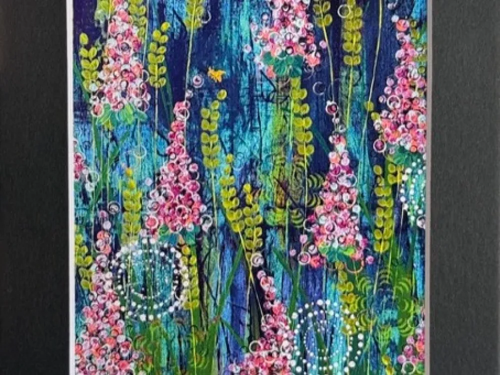 5x7 Matted Print - Pollinating Joy - 2