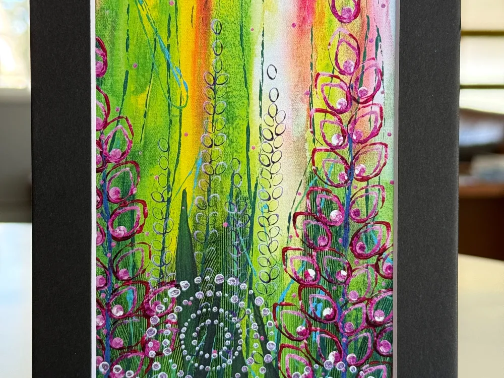 5x7 Matted Print - Bloop Bloop Flower Goop - 1