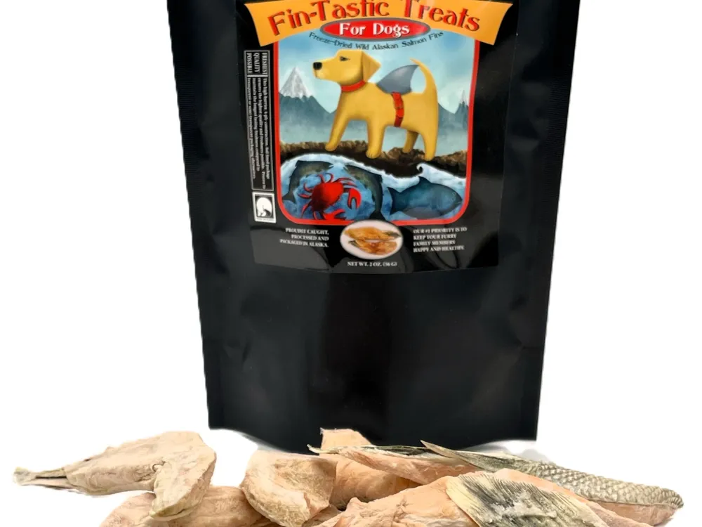 Freeze Dried Wild Alaska Salmon Fins - 1