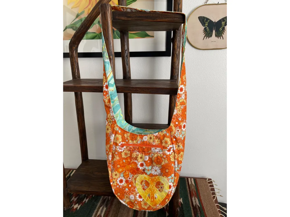 Flower Power Hobo Bag