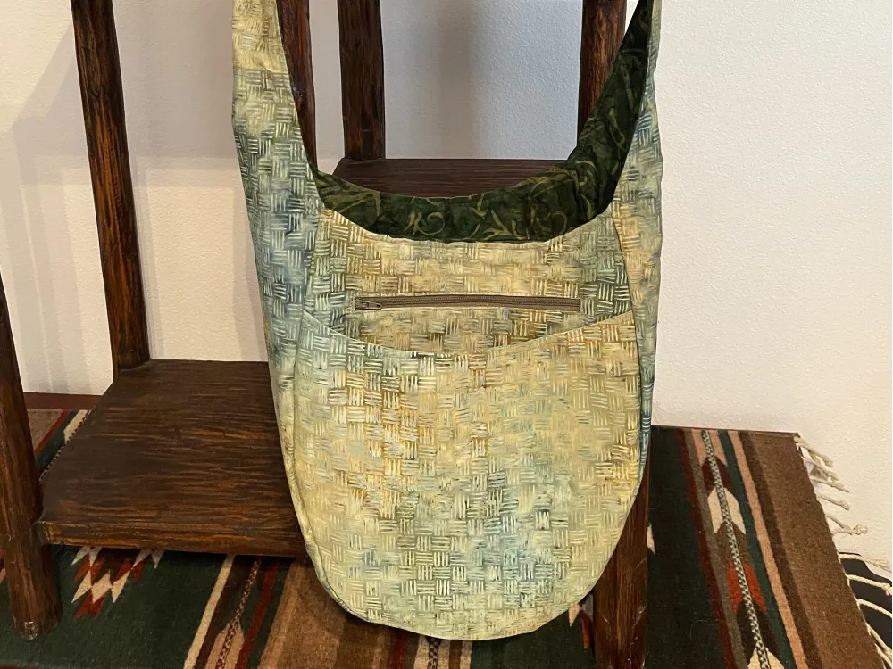 Green Leaf Swirl Hobo Bag - 3