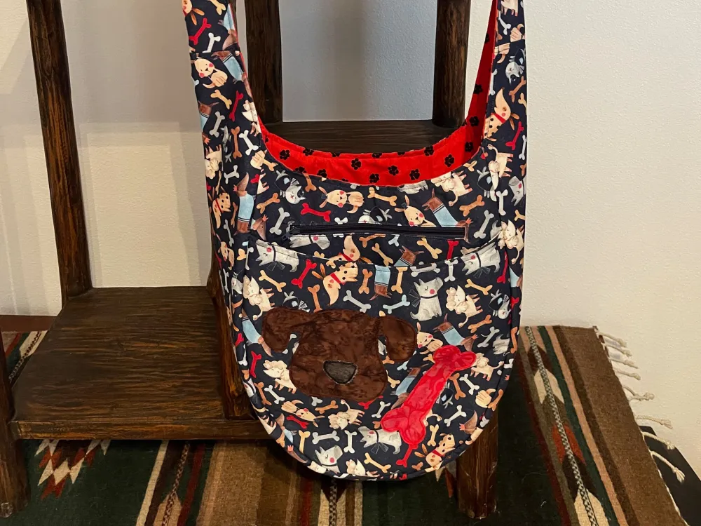 Red Paws Hobo Bag - 1