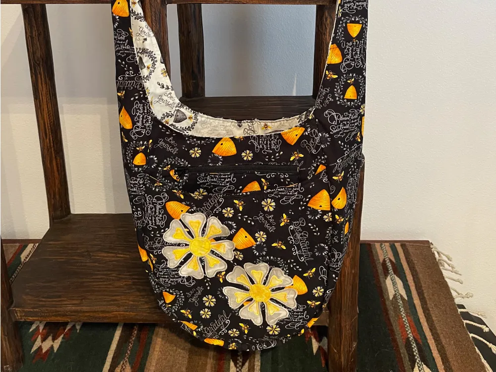 Bee Grateful Hobo Bag - 1