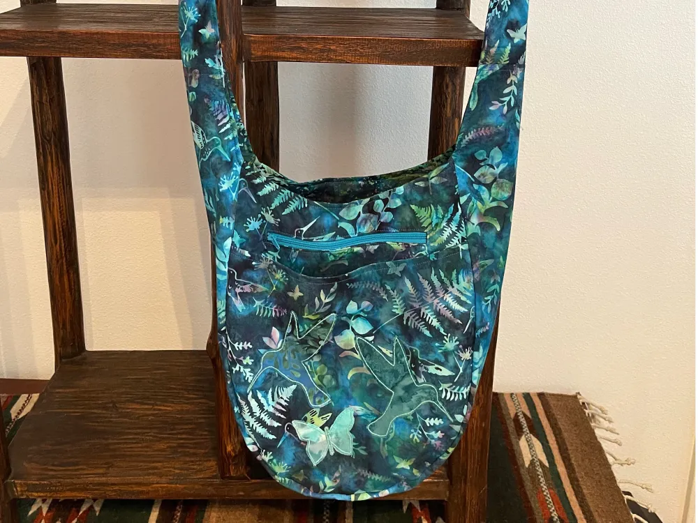 Hummingbird Hobo Bag - 1