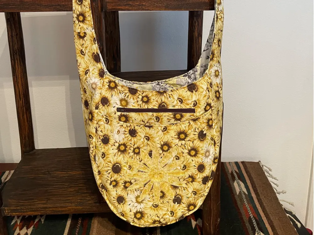Sunflower Bee Hobo Bag - 1