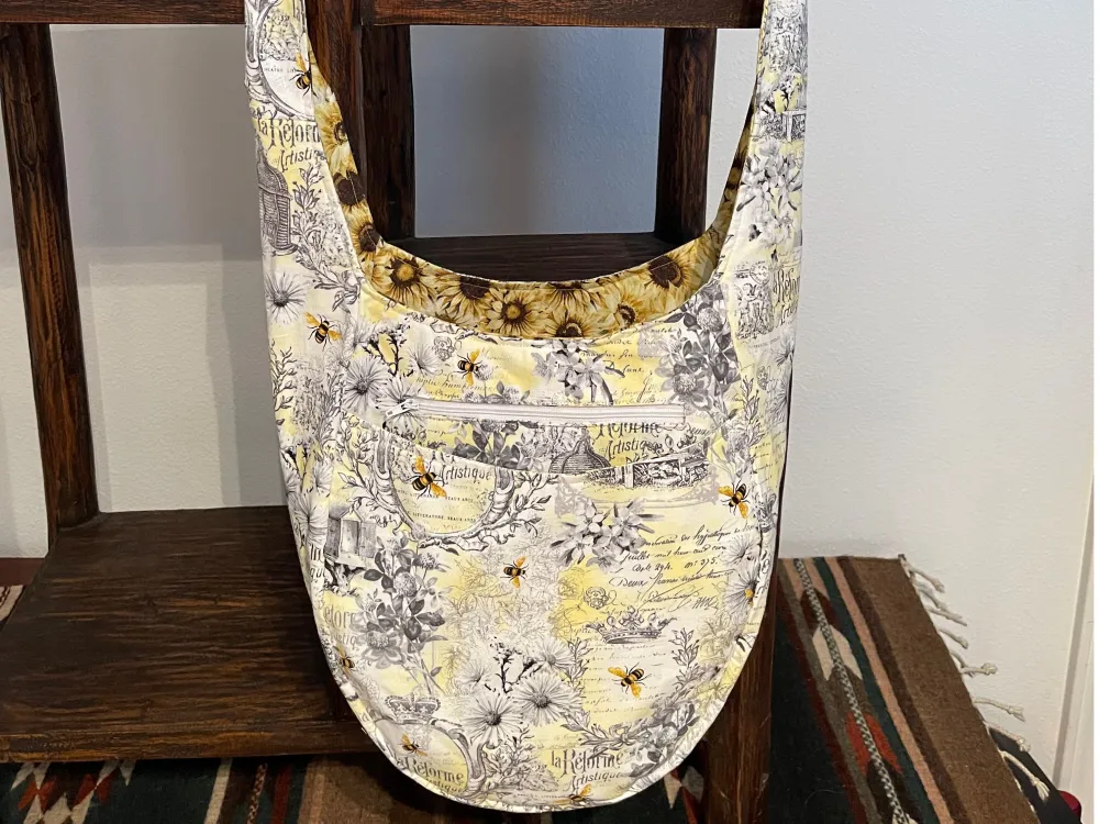 Sunflower Bee Hobo Bag - 2