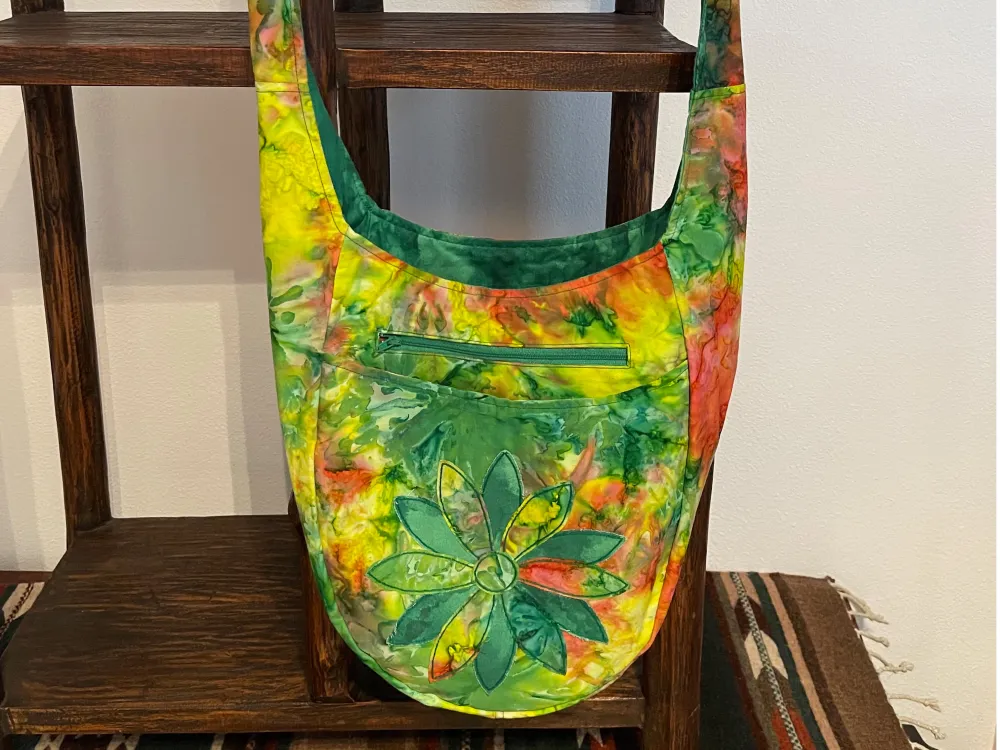 Green Burst Hobo Bag - 1
