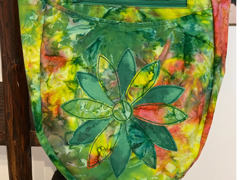 Green Burst Hobo Bag - 3