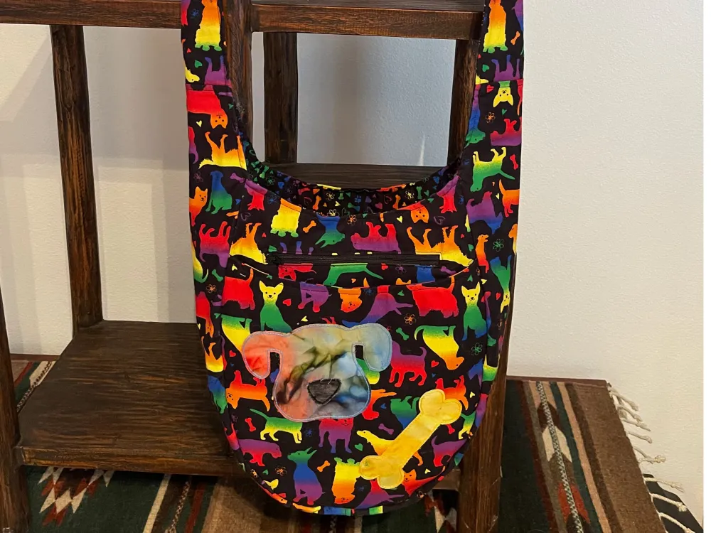 Neon Dog Hobo Bag - 1