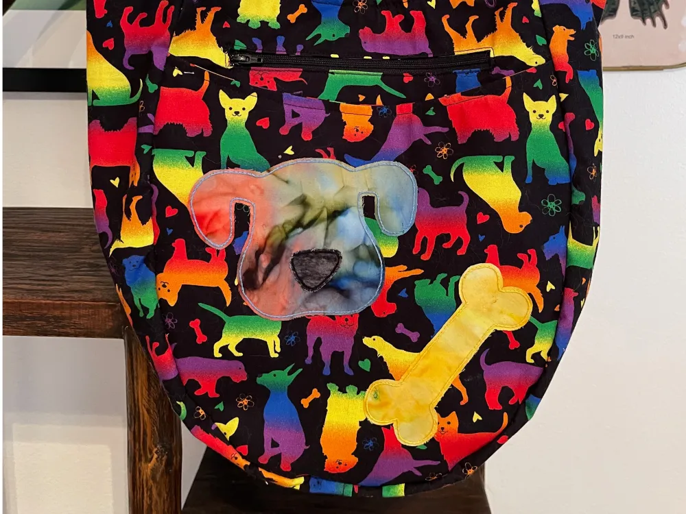 Neon Dog Hobo Bag - 2