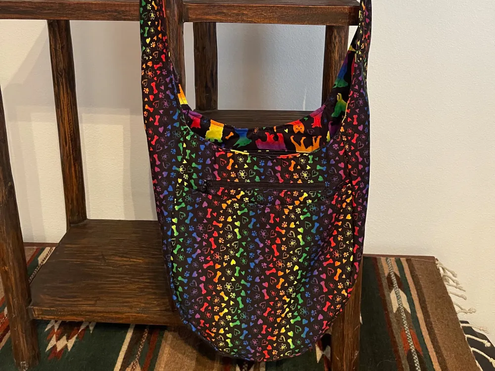 Neon Dog Hobo Bag - 3