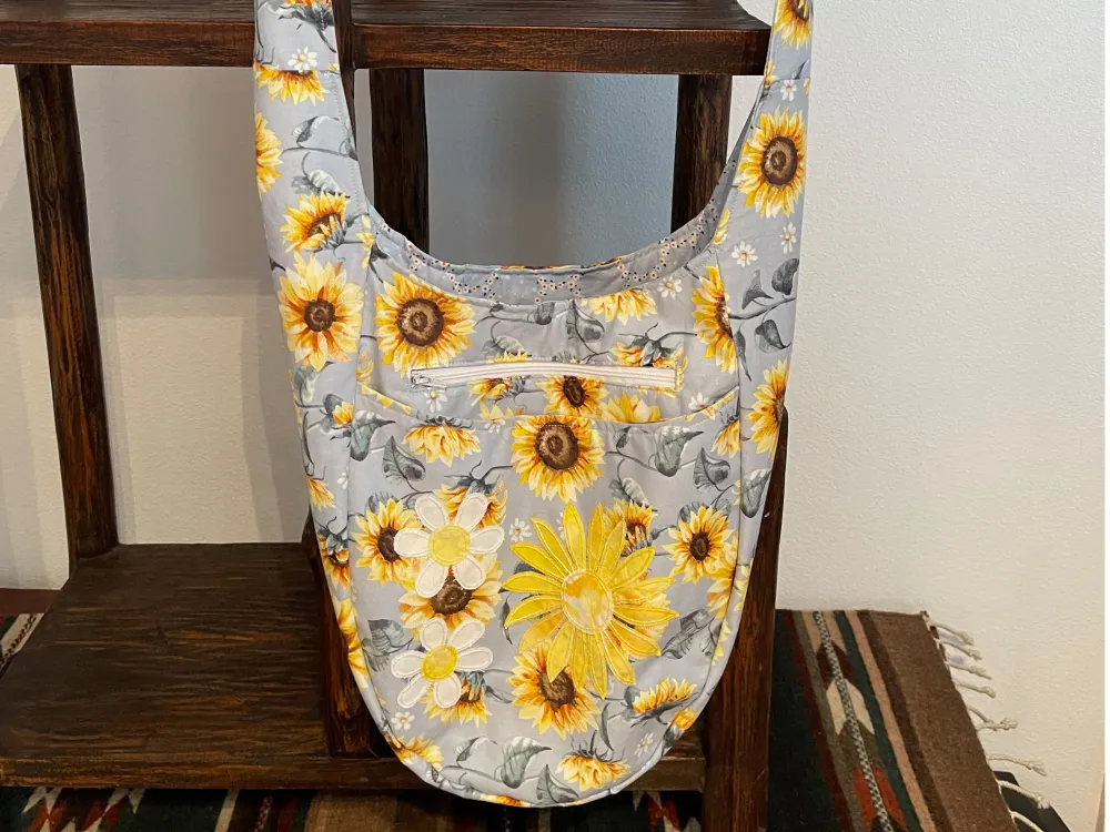 Sunflower Daisy Hobo Bag - 1