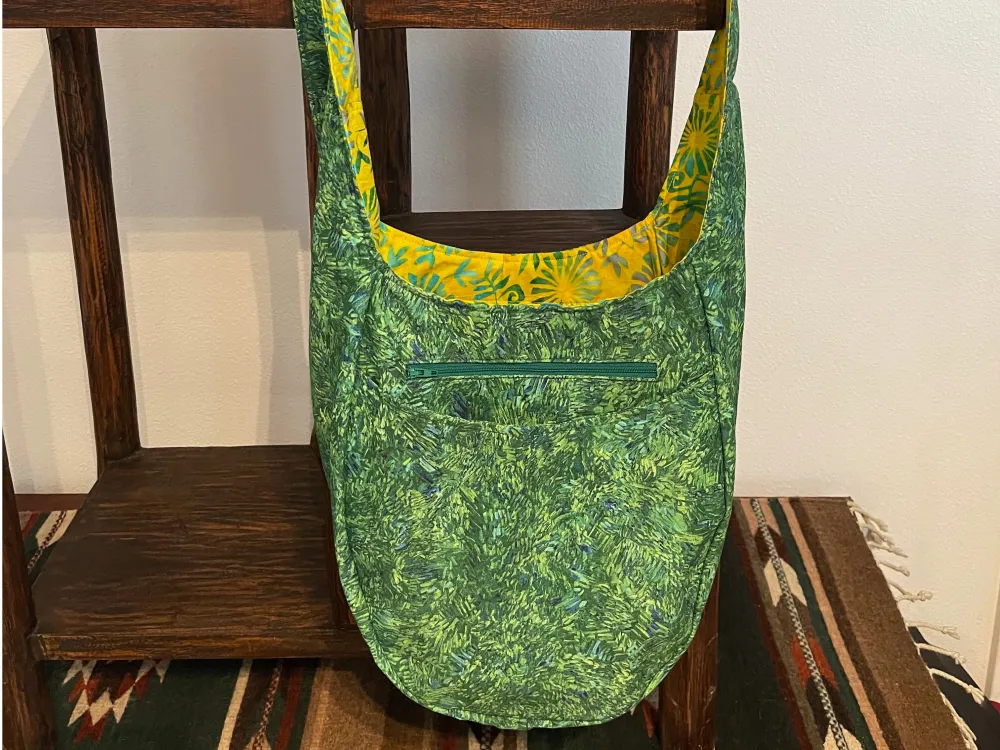 Yellow Pinwheel Hobo Bag - 2