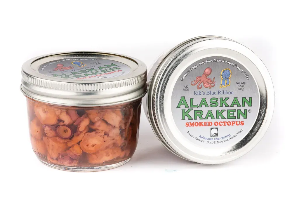 Alaskan Kraken 6.5 Ounce Smoked Octopus - 1